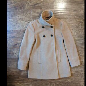 Women's Camel Peacoat (XS)